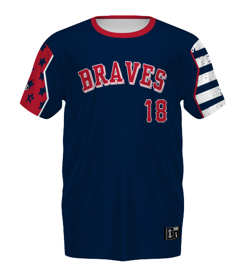 Braves stars and stripes jersey sales